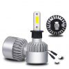 Sada LED autožiaroviek s päticou H3, COB LED, 4000L, 12V, 24V - Biela, 6500K