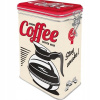 Metal Box s klipom Coffe retro kávy (Metal Box s klipom Coffe retro kávy)