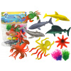 LEAN TOYS Sada figúrok morských živočíchov, vodné rastliny – 8 kusov