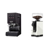 Gaggia Classic E24 BC, black + Eureka Mignon Silenzio 55, BL white