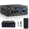 HIFI ZOSILŇOVAČ STEREO REPRODUKTOROV BLUETOOTH AUDIO FM SD USB 400W+400W