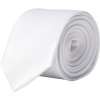 Korntex Kravata KXTIE5, úzká COT76TIE500199-white Bílá UNI