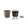 Kvetináč Lechuza Classico LS 28/26 All inclusive set taupe