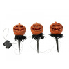 Halloweenské svítící dýně s kolíky, sada 3 ks, 39 cm