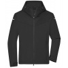 James&Nicholson Pánska softshell bunda JN1180 Black 3XL