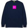 pánske tričko HUF BOX LOGO LS TEE Navy L
