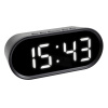 60.2025.01 TFA digitálny budík s inverzným displejom, biele LED čísla, 2 úrovne jasu, USB