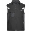 James&Nicholson Pánska softshellová vesta JN845 Black L