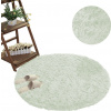 Strado Okrúhly koberec Shaggy Strado 80x80 WhiteLime (White Lime) univerzálny