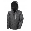 Denim Texture Rugged Jacket , Black, S Farba: Black, Velkost: S