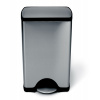 Kôš na odpadky z nehrdzavejúcej ocele s pedálom SIMPLEHUMAN DELUXE 38 l