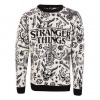 NNM Stranger things Christmas Jumper Collage sveter čierna