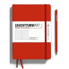 LEUCHTTURM1917 Medium (A5) Fox Red, 251 p., bodkovaný - zápisník