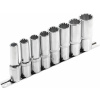 Kľúče nástrčné predĺžené MultiLock, 1/2'', 8ks, 10-22mm, CrV, EXTOL PREMIUM