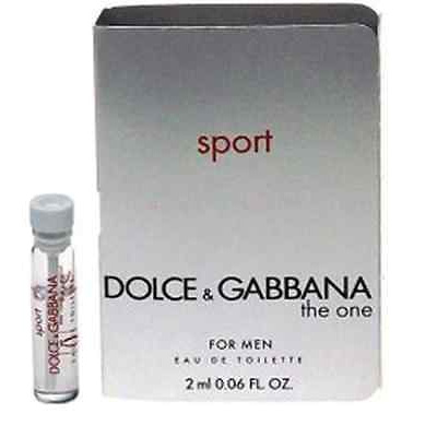 Dolce & Gabbana The One Sport, Vzorka vone pre mužov