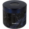 QUOKKA Nerezová dóza na jedlo, Whim, Quokka, 600 ml, black marble