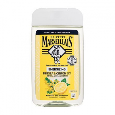 Le Petit Marseillais Extra Gentle Shower Gel Mimosa & Bio Lemon energizující sprchový gel 250 ml unisex