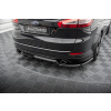 Maxton Design středový spoiler pod zadní nárazník s žebrováním pro Ford Mondeo ST-Line Mk4 Facelift, černý lesklý plast ABS, Combi