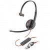 Headset HP Poly Blackwire 3210, USB-C/A adaptér, mono (8X214AA) čierny