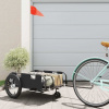 zahrada-XL Príves na bicykel, čierny, oxfordská látka, železo 94192