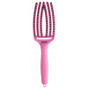 OLIVIA GARDEN Finger Brush Pink Granita kefa na vlasy masážna 6-radová stredná