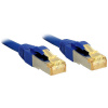 LINDY 47282 RJ45 sieťové káble, prepojovacie káble CAT 6a (surový kábel CAT 7) S/FTP 7.50 m modrá 1 ks; 47282