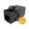 Solarix SXKJ-6-UTP-BK-SA Solarix keystone CAT6 samorezný, multipack 24 ks 2305-078