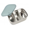 Box na desiatu Stainless Steel Lunch Box Beaba Velvet Grey/Baltic Blue 760 ml z nehrdzavejúcej ocele sivo-modrý