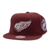 Kšiltovka Mitchell & Ness - NHL Fashion Basic Snapback - Detroit Red Wings - Dark Purple velikost One Size (56-59 cm)