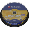 DVD disk Verbatim DVD+RW 4,7 GB 10 ks. (DVD+RW disk Verbatim DVD+RW 4x 4,7 GB 10P CB 43488 43488)