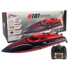 LEAN TOYS Motorový čln H101 na diaľkové ovládanie 2,4GHz 1:48 35km/h červeno-čierny RTR