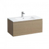 Laufen Pro S - Skrinka s umývadlom, 120x53x50 cm, 1 zásuvka, svetlý dub H8609674791041