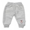Pletené dojčenské nohavice Hand Made Baby Nellys, sivé 80-86 (12-18m)
