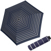 Doppler Fiber Havanna Timeless Blue Stripes dámsky skladací dáždnik Doppler