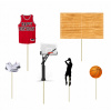 TOPPER Pikery na tortu BASKETBAL 6ks