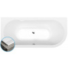 Polysan VIVA L SLIM asymetrická vana 185x80x47cm, bílá