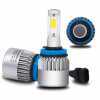 Sada LED autožiaroviek s päticou H8, COB LED, 4000L, 12V, 24V - Biela, 6500K