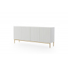 BOGART. Komoda Nicole, bílý mat / zlatá