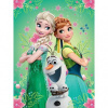 Fototapeta panel - PL0653 - Frozen Elsa,Anna a Olaf 206cm x 275cm - Vliesová fototapeta