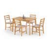 Halmar Stůl CORDOBA + 4 židle, přírodní