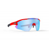 Brýle NOVA, rámeček RED FLUO, skla MIRROR STEEL CAT 3