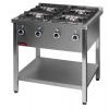 Volně stojící plynový vařič 4-hořák, 800x700x850 mm | KROMET, 000.KG-4M