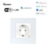 WiFi inteligentná zásuvka sklenená S16A + Bluetooth (eWeLink - Diaľkovo ovládaná)