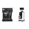 Ascaso Steel UNO PID, Black&Wood + Eureka Mignon Zero, BL white