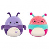 Squishmallows 1+1 Chrobák a Húsenica Axel a Peach