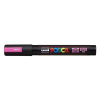 Dekoračný popisovač, 1,8 2,5 mm, UNI Posca PC 5M, fluo ružový F13