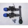Sestava 2x Rain Bird 100 HV + manifold + 3 x BVS 1 (Kompletní sestava ventil Rain Bird 2x 100 HV 24V + manifold + 3 x BVS1)