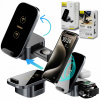 NABÍJAČKA INDUKČNÁ 15W USB 3v1 NABÍJACIA STANICA BEZDRÔTOVÁ PRE TELEFÓN