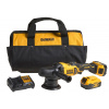 DCM848P2 DEWALT 18V XR EXCENTRICKÁ LEŠTIČKA 125MM, 2 X BATERIE 5,0 AH, NABÍJEČKA, BRAŠNA