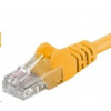 PremiumCord Patch kábel UTP RJ45-RJ45 level 5e, 0.25m, žltá
